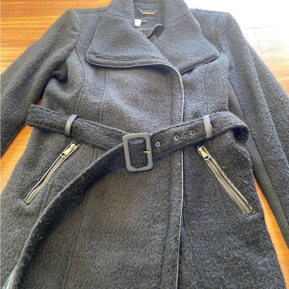 Steve Madden Black Pea Coat - Picture 5 of 7